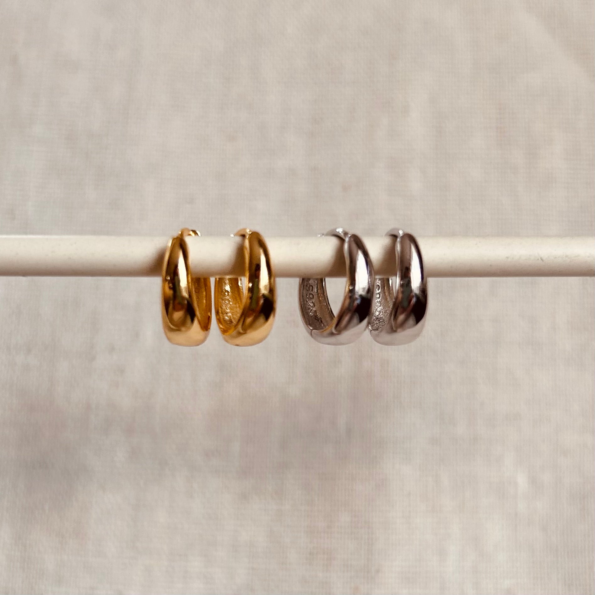Wide Small Hoops