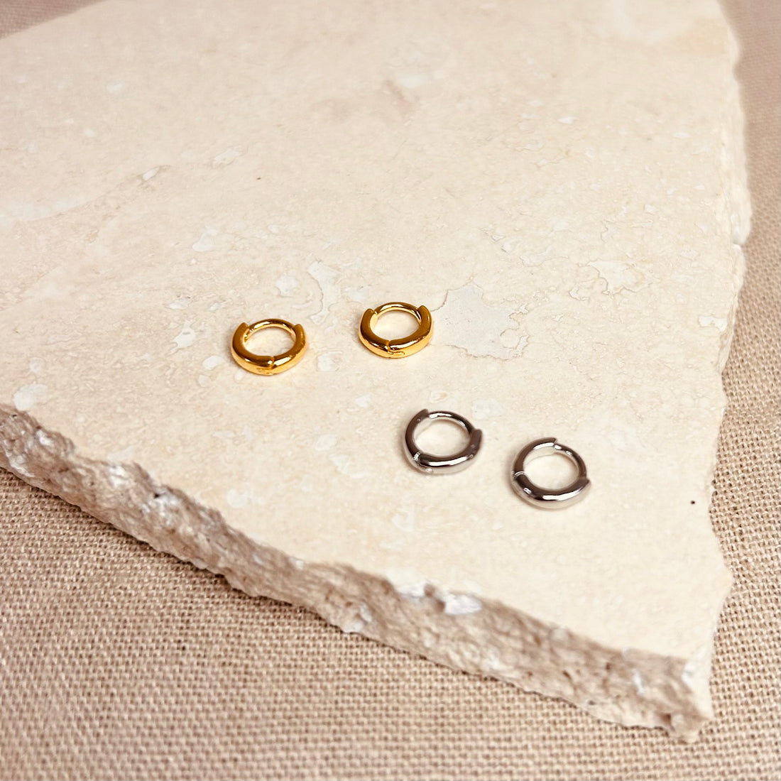 Micro Helix Hoop – Stud Earrings – Little Nell Jewellery