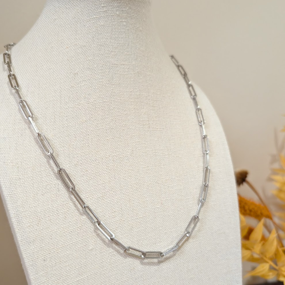 Everyday Silver Long Link Chain Necklace – Necklace – Little Nell Jewellery