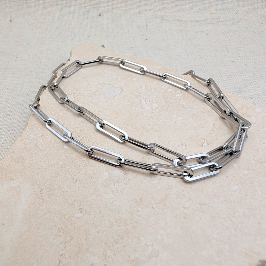 Everyday Silver Long Link Chain Necklace – Necklace – Little Nell Jewellery