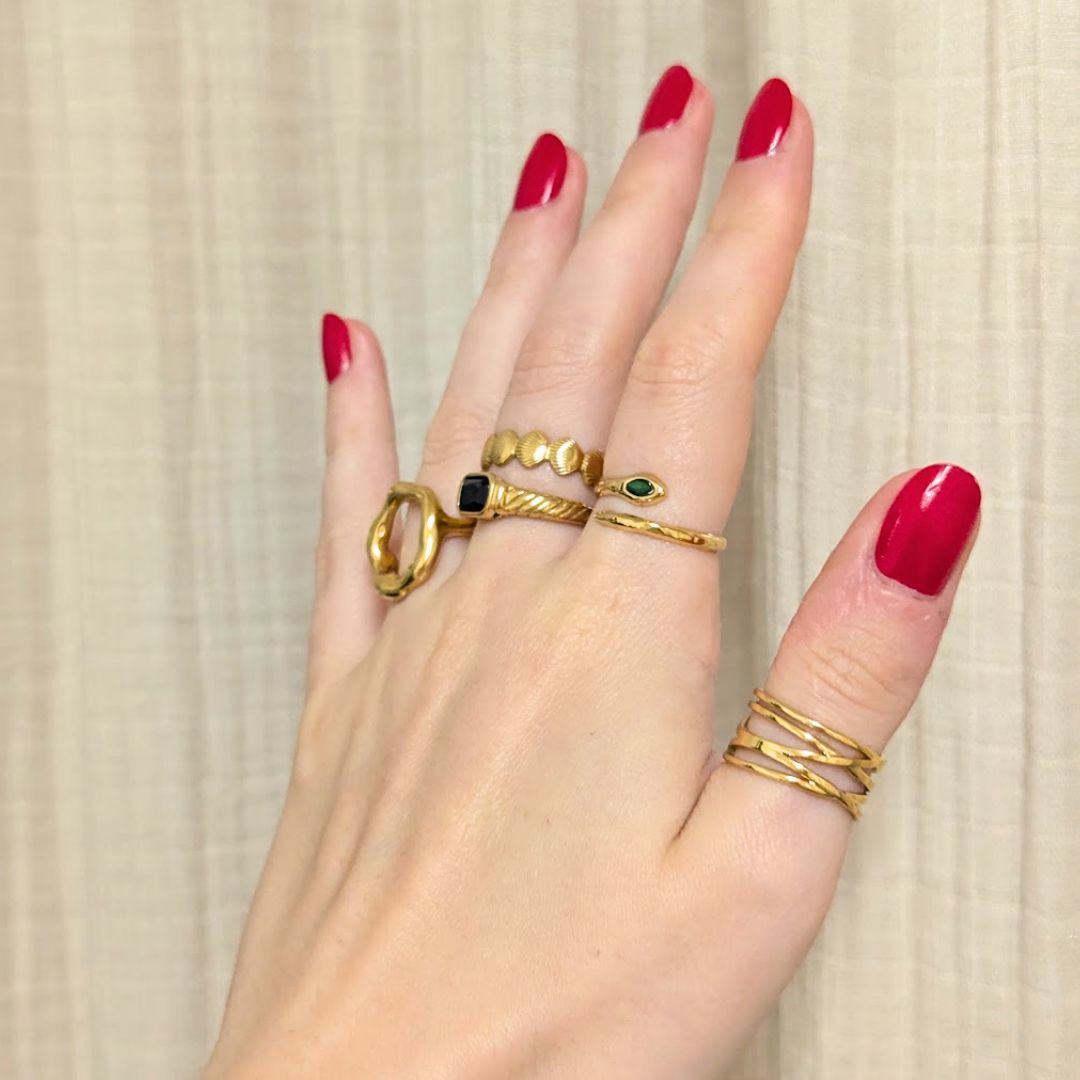 Everyday Crossover Ring (adjustable) – Ring – Little Nell Jewellery