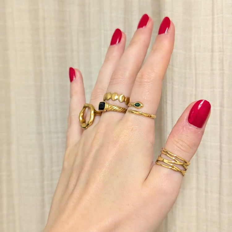 Everyday Crossover Ring (adjustable) – Ring – Little Nell Jewellery