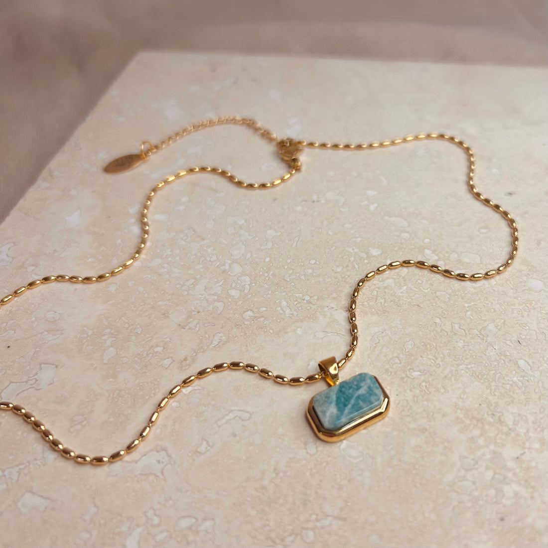 Everyday Marble Tablet Necklace – Necklace – Little Nell Jewellery