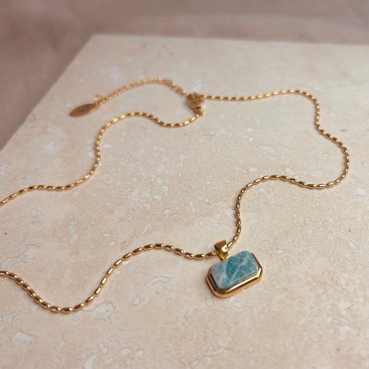 Everyday Marble Tablet Necklace – Necklace – Little Nell Jewellery