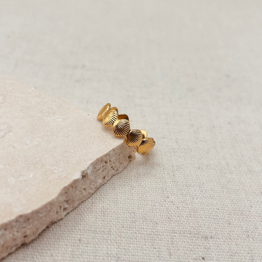 Everyday Shell Ring (adjustable) – Ring – Little Nell Jewellery