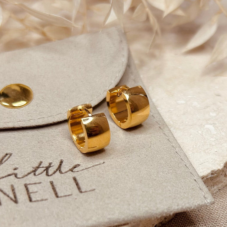 Everyday Thick Mini Hoop Earrings – Hoop Earrings – Little Nell Jewellery