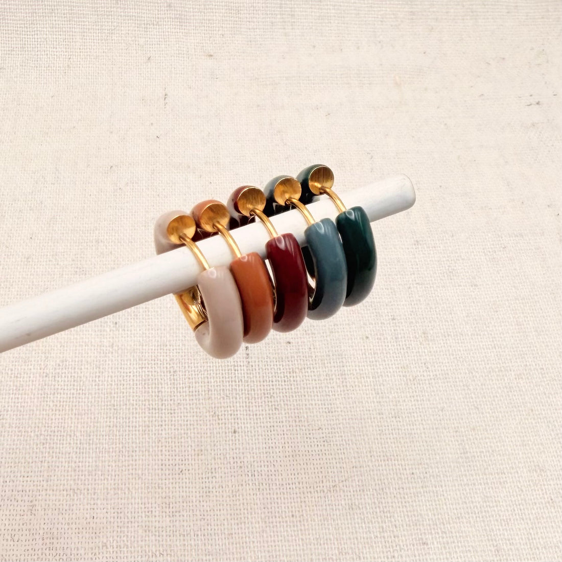 Everyday Enamel Hoops – Hoop Earrings – Little Nell Jewellery
