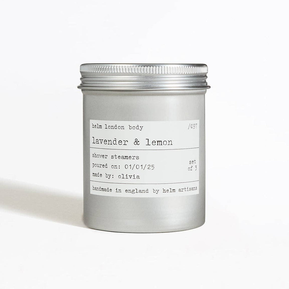 Lavender & Lemon shower steamers by Helm London