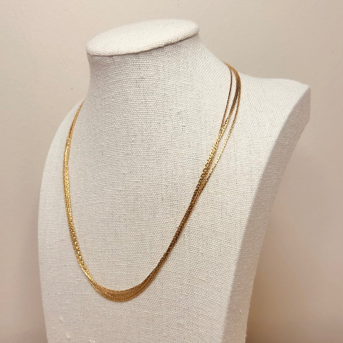 Everyday Gold Multi-strand Choker Necklace – Necklace – Little Nell Jewellery