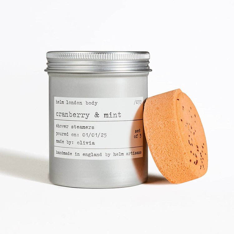 Cranberry & Mint shower steamers by Helm London