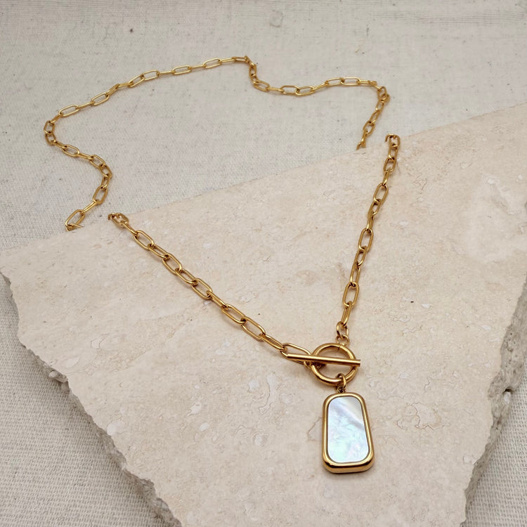 Everyday Mother of Pearl Necklace – Necklace – Little Nell Jewellery