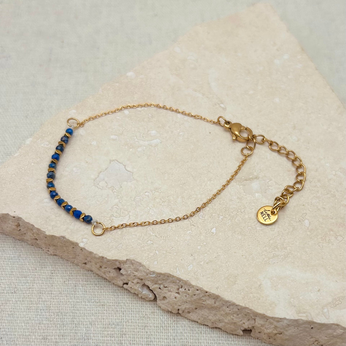 Everyday Lapis Bead Bracelet – Bracelet – Little Nell Jewellery