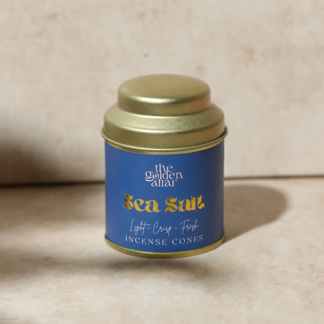 Sea Salt incense cones tin
