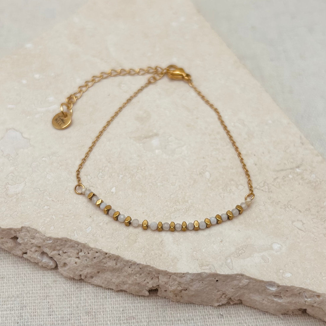 Everyday Moonstone Bead Bracelet – Bracelet – Little Nell Jewellery