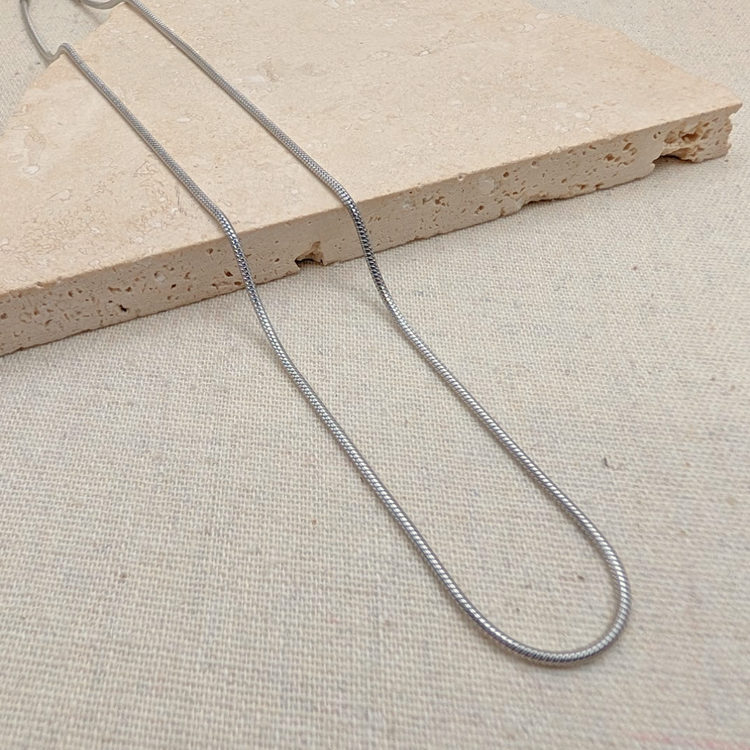 Everyday Silver Tube Chain Necklace – Necklace – Little Nell Jewellery