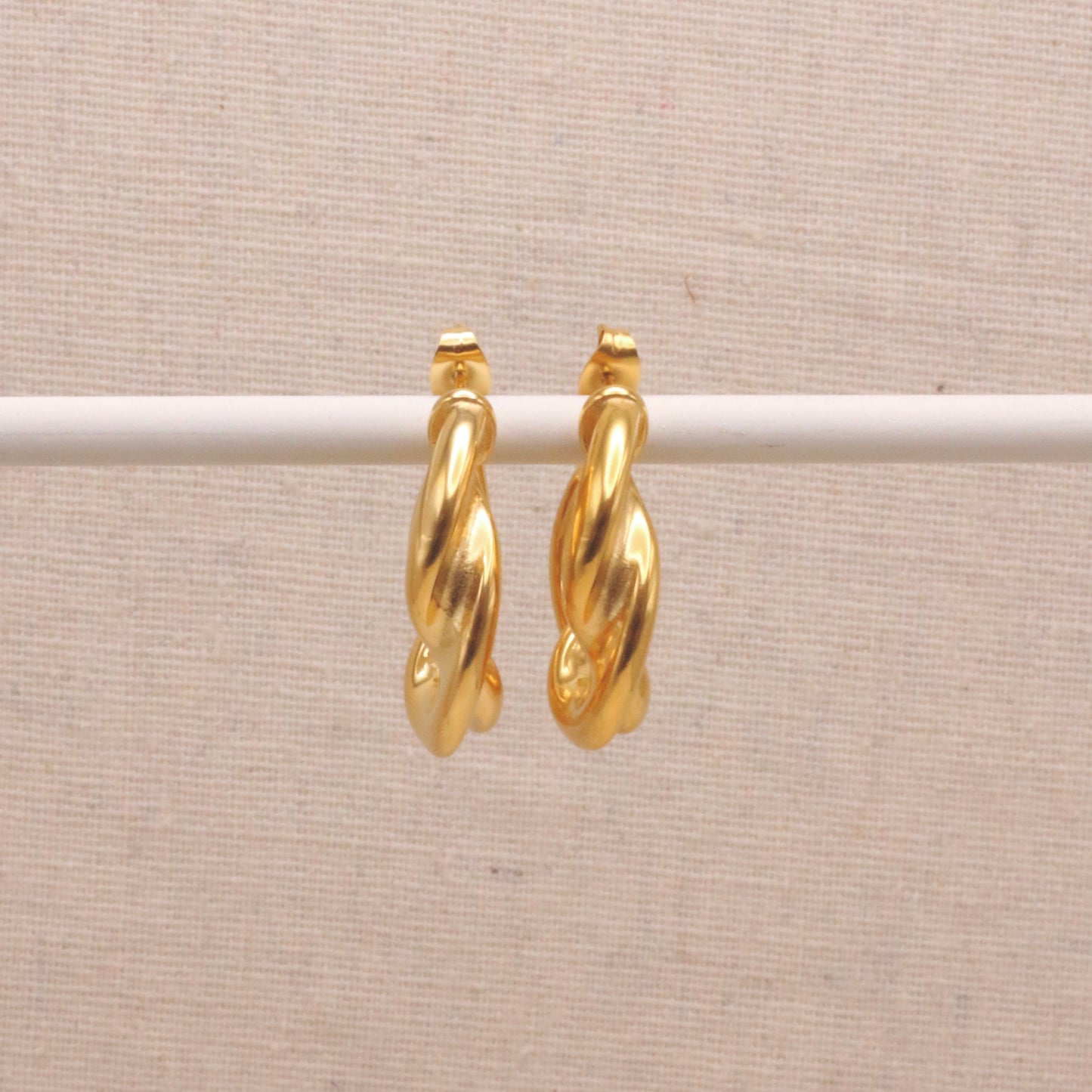 Everyday Statement Twist Hoops
