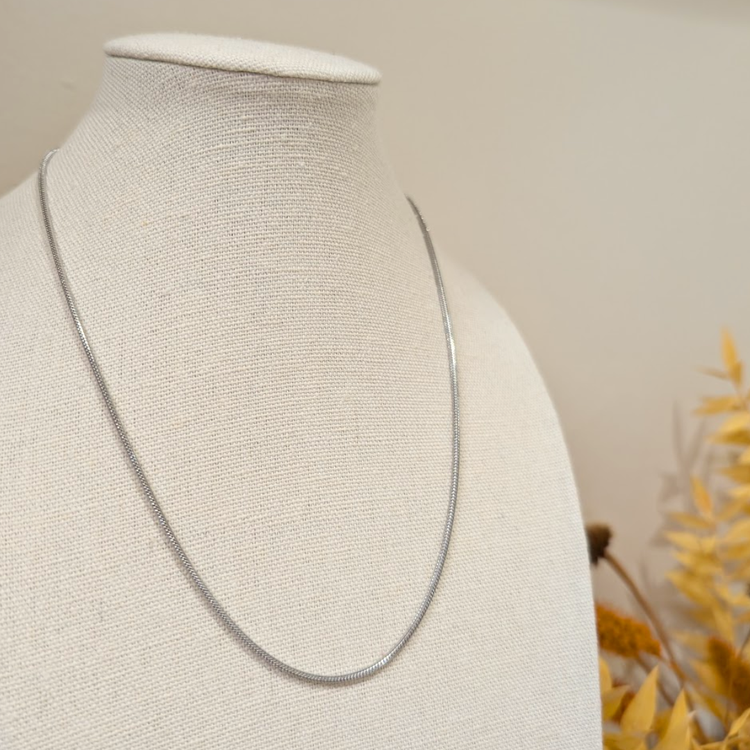Everyday Silver Tube Chain Necklace – Necklace – Little Nell Jewellery