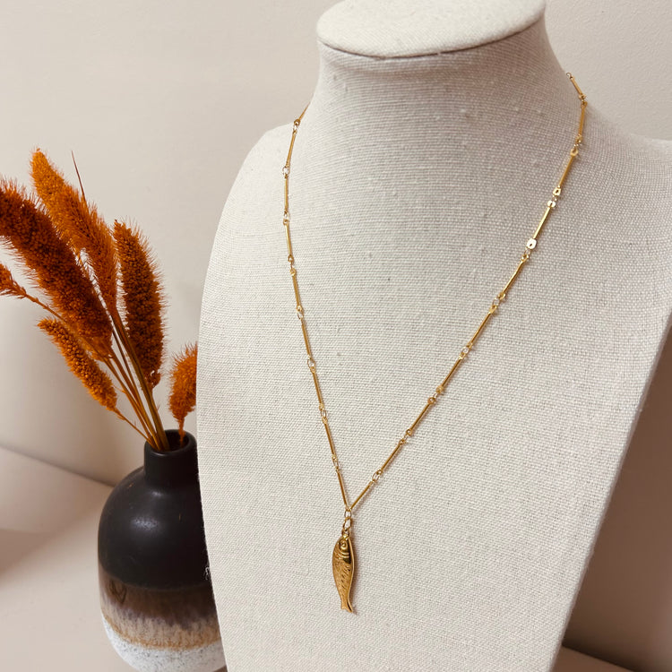 Everyday Gold Fish Pendant Necklace – Necklace – Little Nell Jewellery