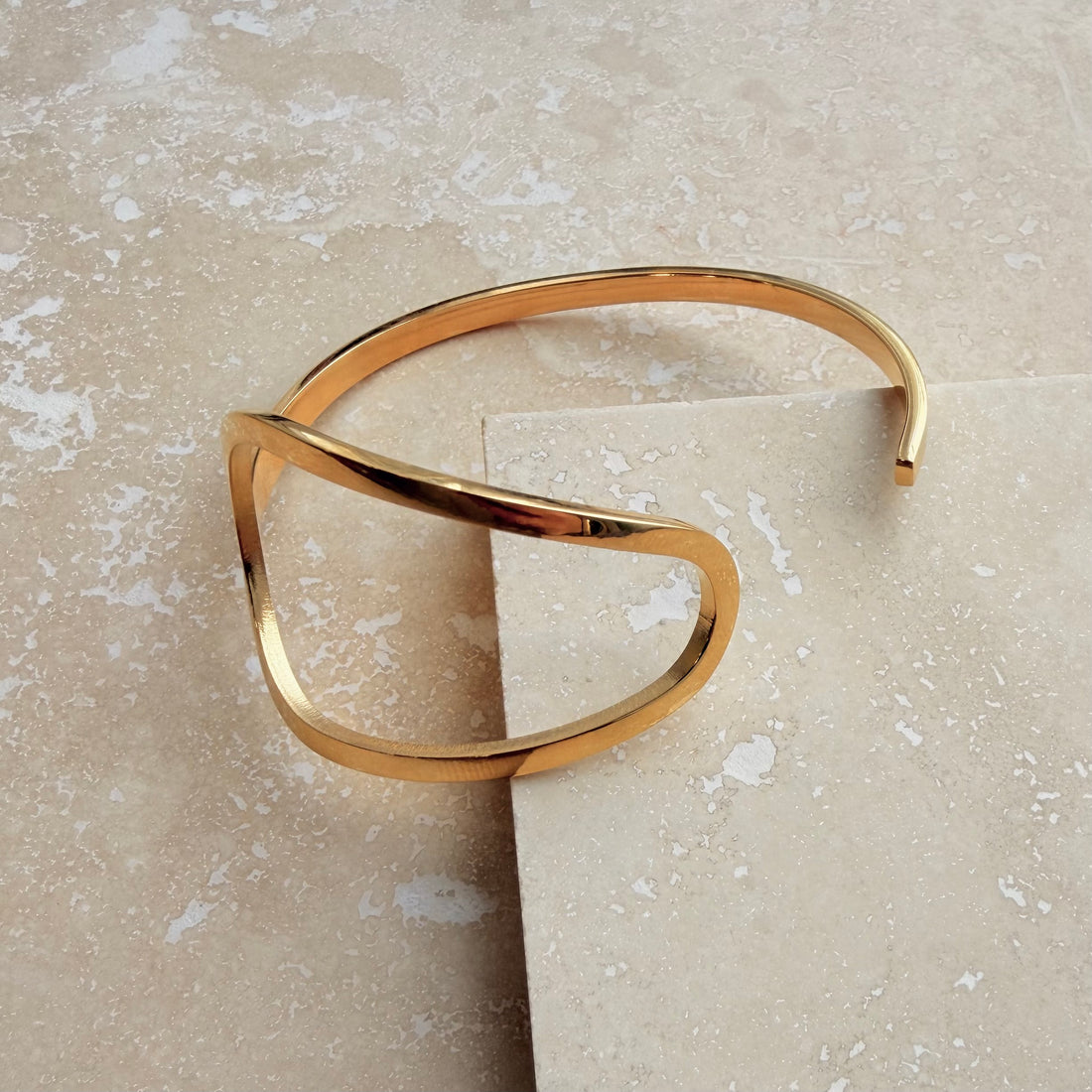 Everyday Gold Serpent Bangle – Bracelet – Little Nell Jewellery