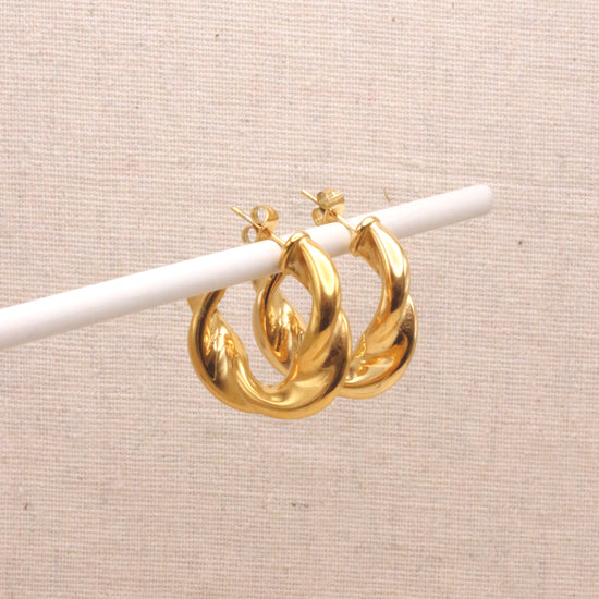 Everyday Statement Twist Hoops