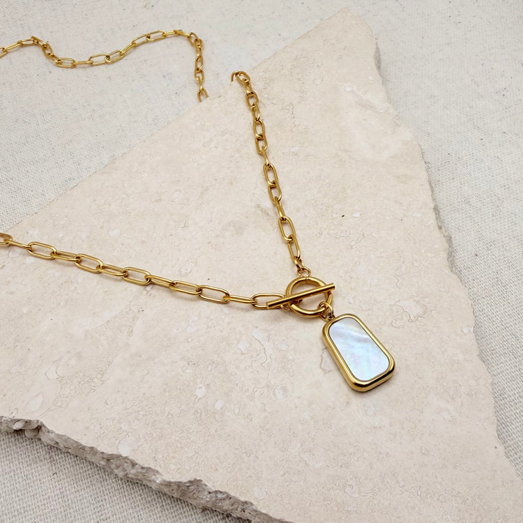 Everyday Mother of Pearl Necklace – Necklace – Little Nell Jewellery