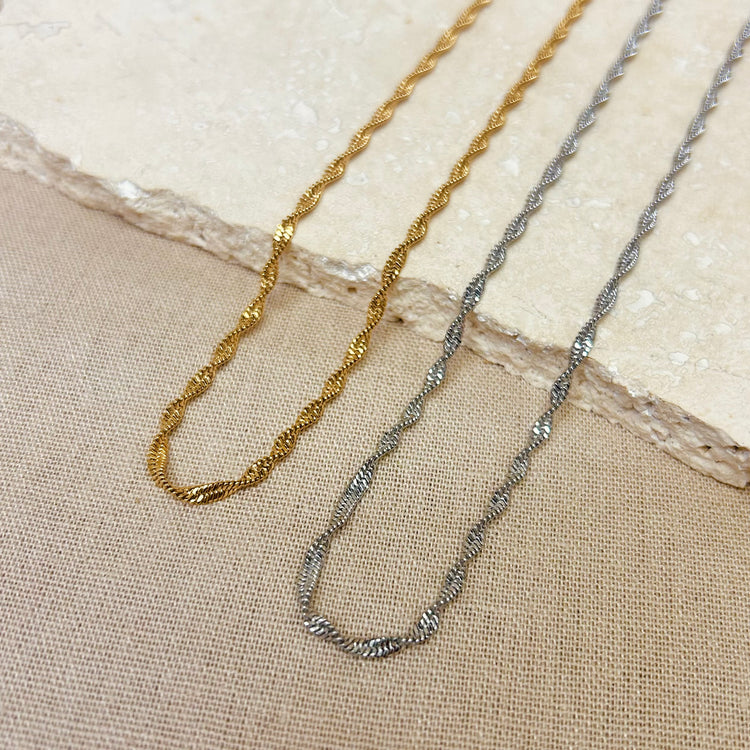 Everyday Twisted Chain Necklace – Necklace – Little Nell Jewellery