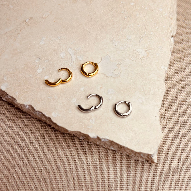 Micro Helix Hoop – Stud Earrings – Little Nell Jewellery