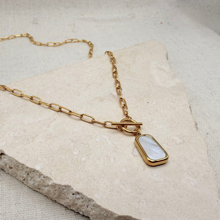 Everyday Mother of Pearl Necklace – Necklace – Little Nell Jewellery