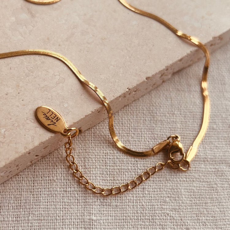 Everyday Slim Snake Chain Necklace – Necklace – Little Nell Jewellery