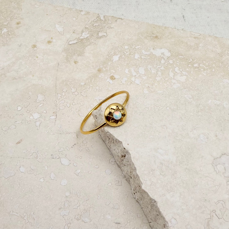 Everyday Delicate Opal Ring – Ring – Little Nell Jewellery