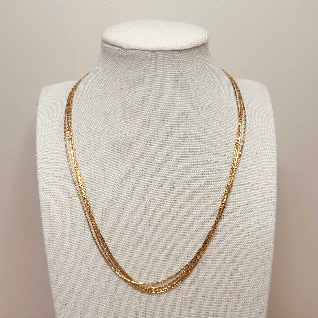 Everyday Gold Multi-strand Choker Necklace – Necklace – Little Nell Jewellery