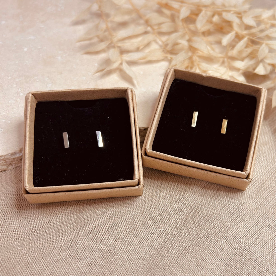 Everyday Bar Studs – Stud Earrings – Little Nell Jewellery