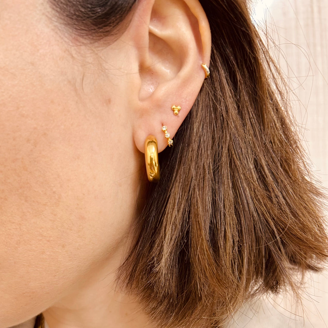 Everyday Chubby Hoops – Hoop Earrings – Little Nell Jewellery