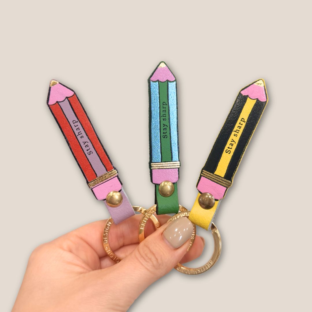 Stay Sharp Pencil Key Rings – Gift – Little Nell Jewellery