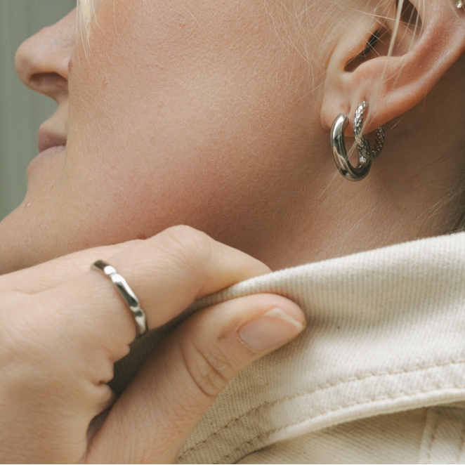 Everyday Silver Scallop Ring – Ring – Little Nell Jewellery