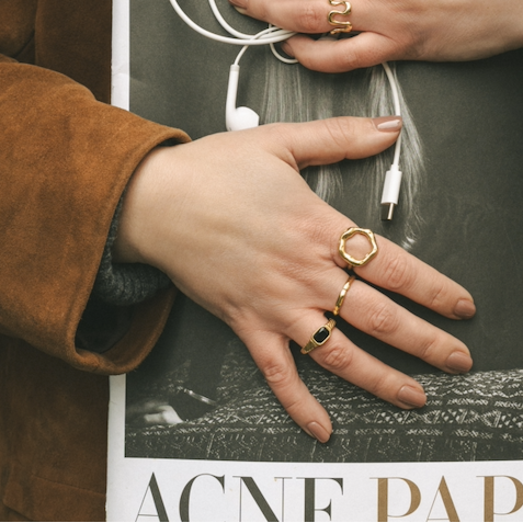 Everyday Molten Circle Ring (adjustable) – Ring – Little Nell Jewellery