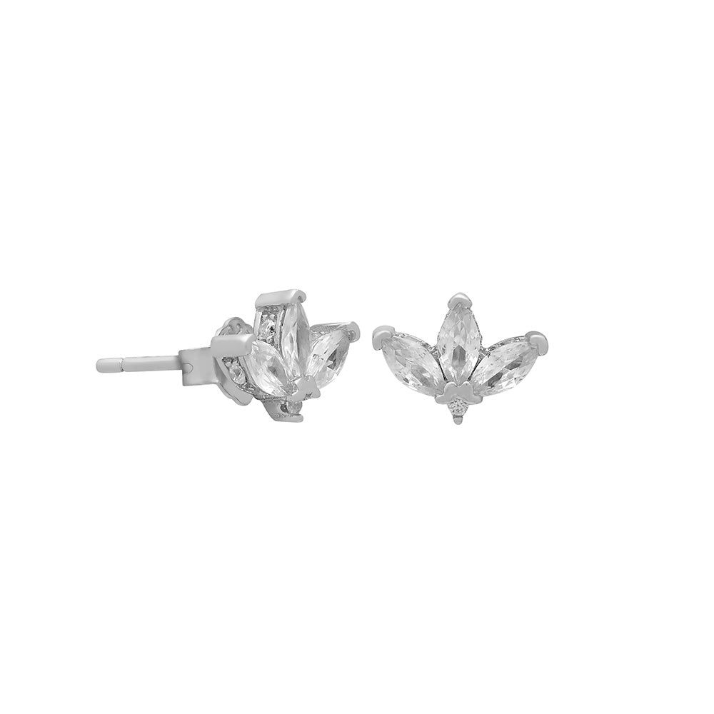 Fan Studs in sterling silver – Little Nell Jewellery