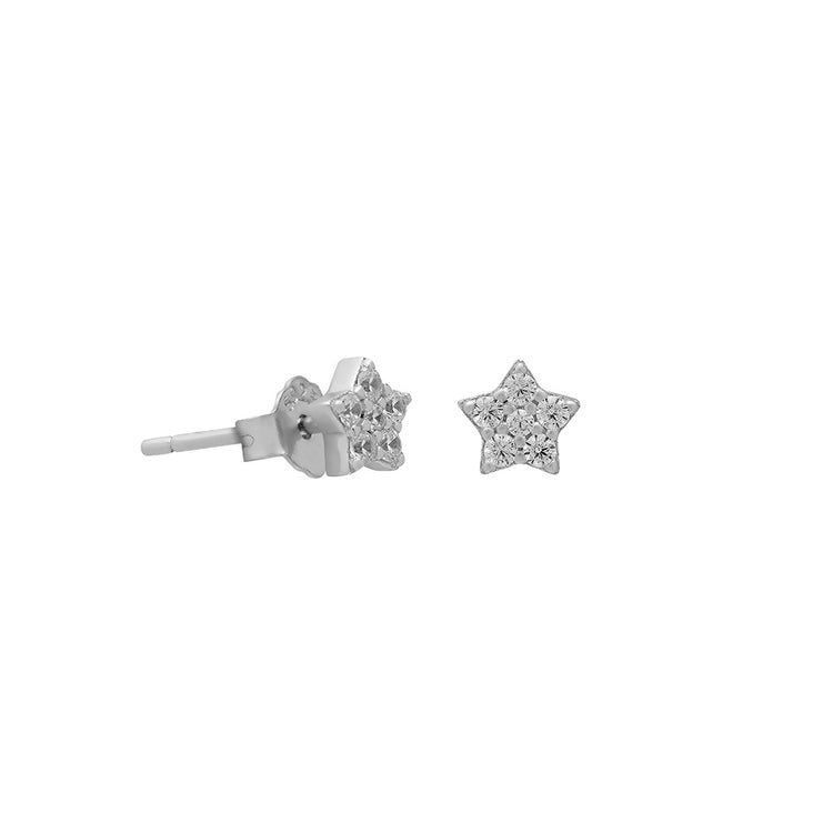 Gold or Silver Micro Star Studs – Stud Earrings – Little Nell Jewellery