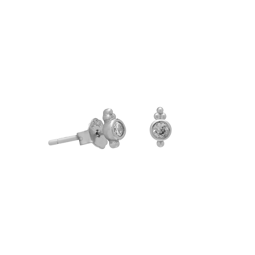 Gold or Silver Paisley Studs – Stud Earrings – Little Nell Jewellery
