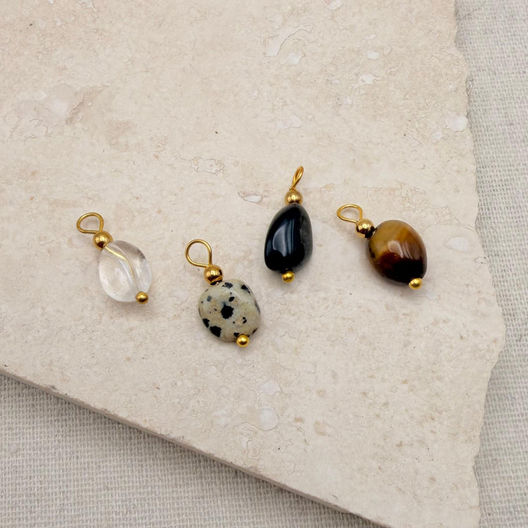 Everyday Natural Stone Charms – Charm – Little Nell Jewellery
