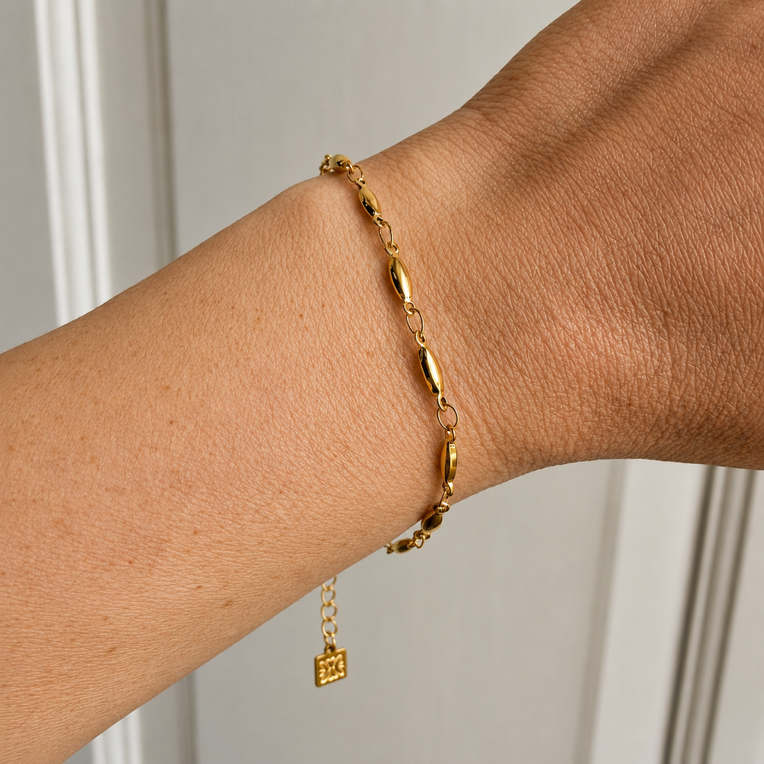Everyday Gold Barley Bracelet – Bracelet – Little Nell Jewellery