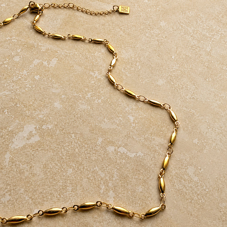 Everyday Gold Barley Necklace – Necklace – Little Nell Jewellery