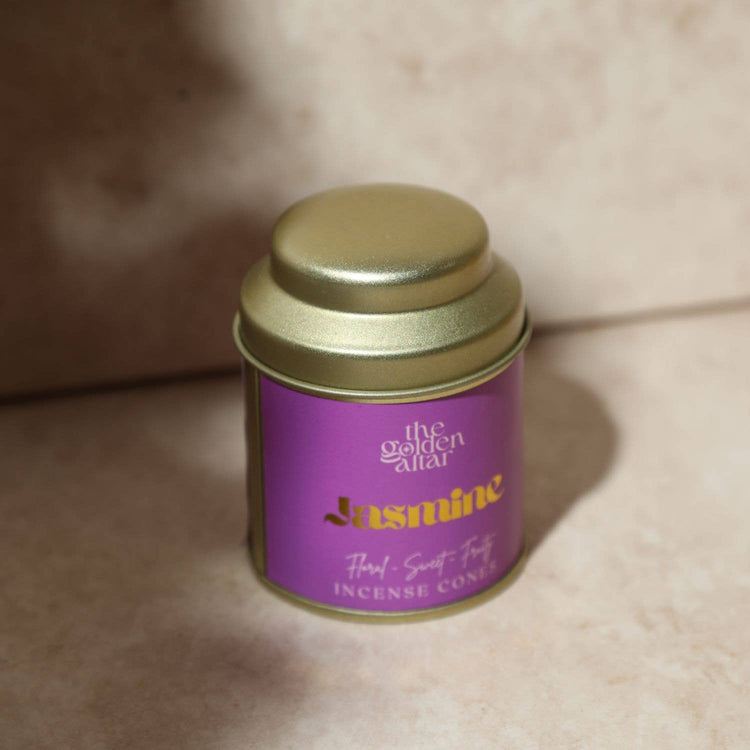 Jasmine incense cones tin