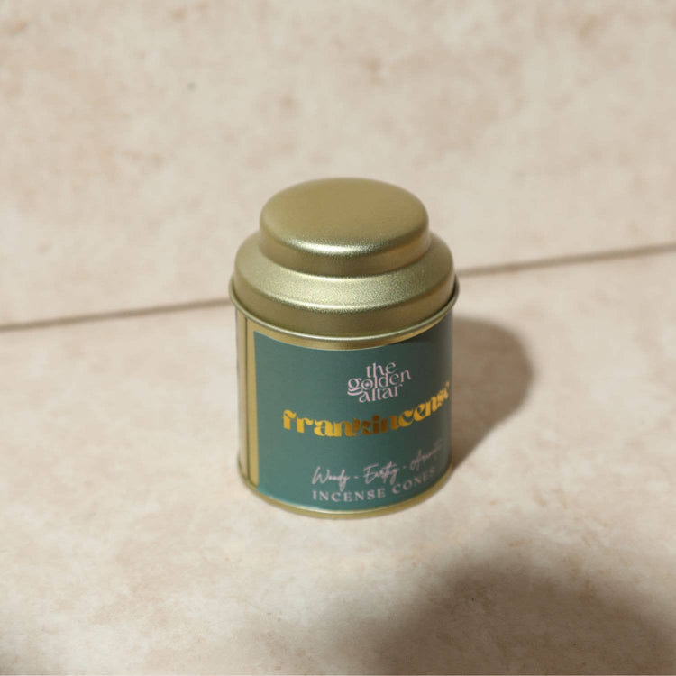 Frankincense incense cones tin