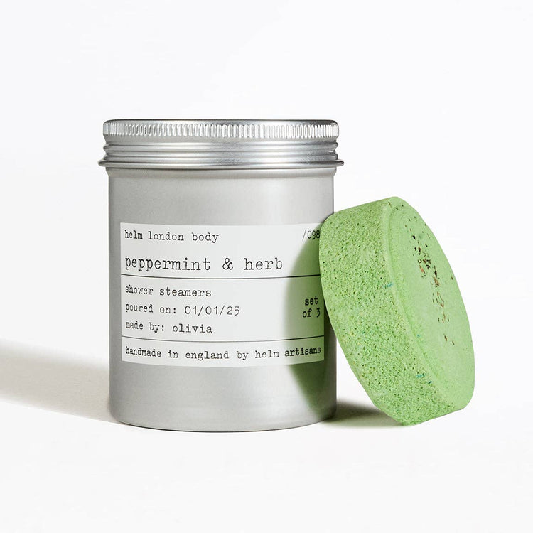 Peppermint & Herb shower steamers by Helm London