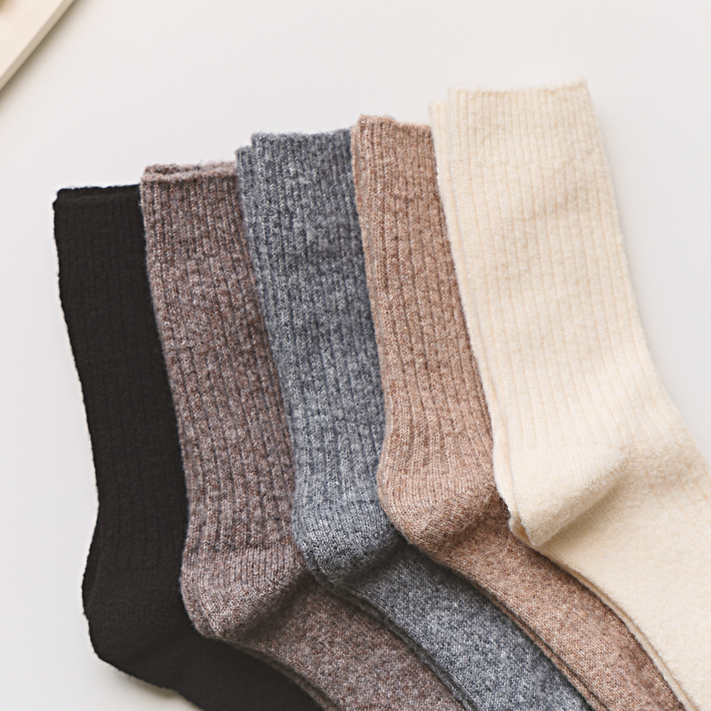 Cashmere Blend Socks - Mocha – Socks – Little Nell