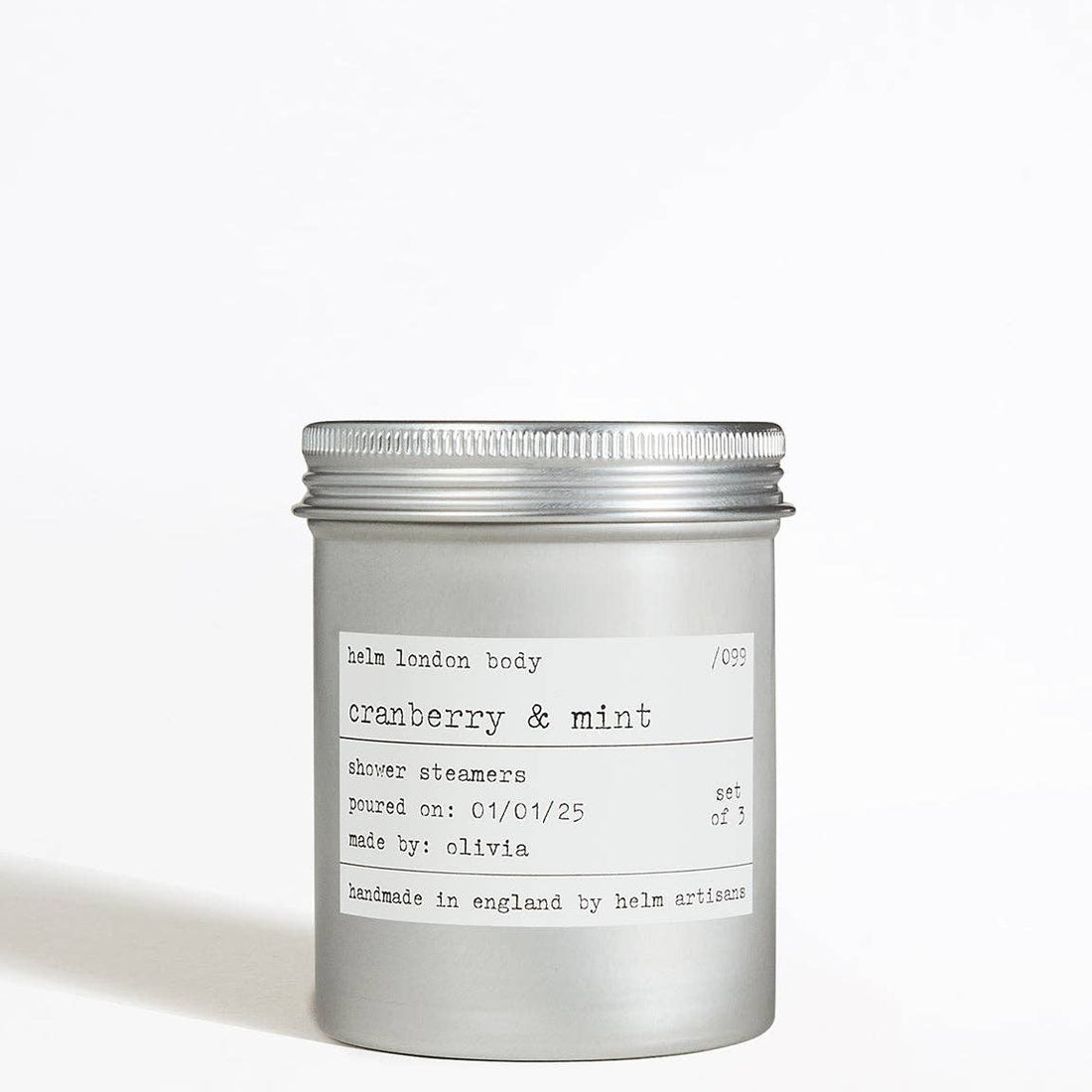 Cranberry & Mint shower steamers by Helm London
