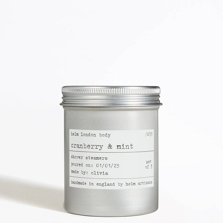 Cranberry & Mint shower steamers by Helm London