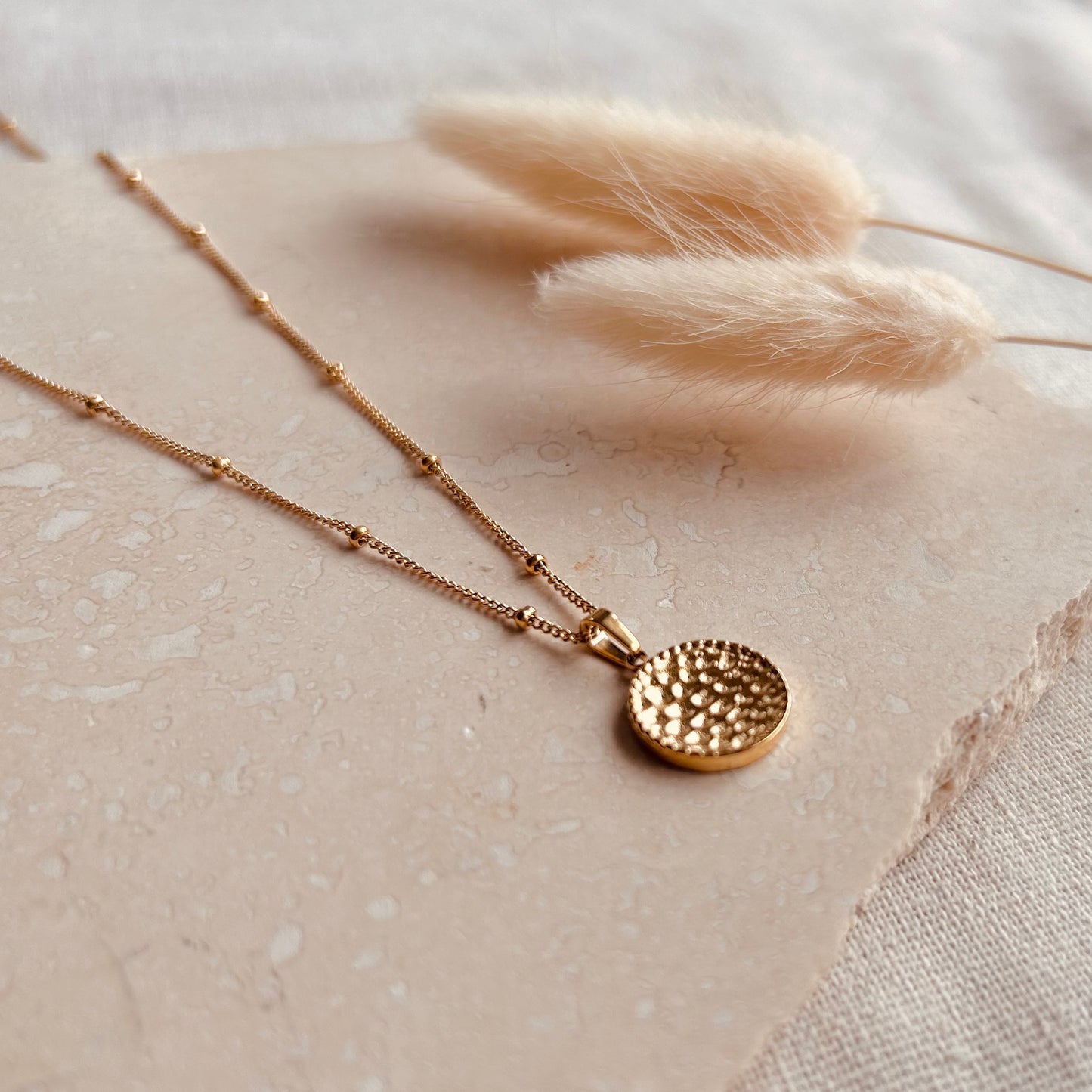 Everyday Hammered Coin Necklace