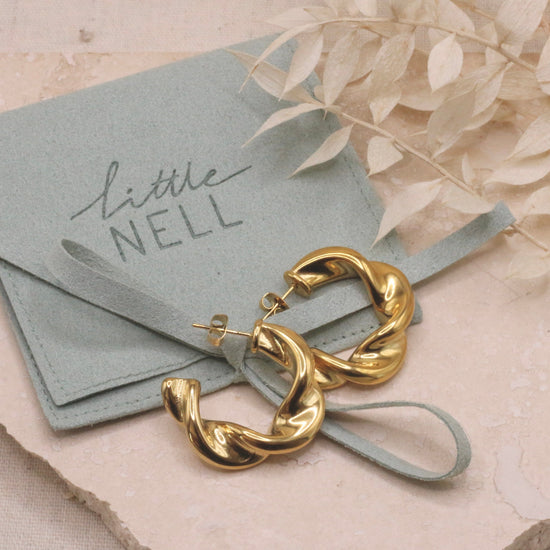 Everyday Statement Twist Hoops
